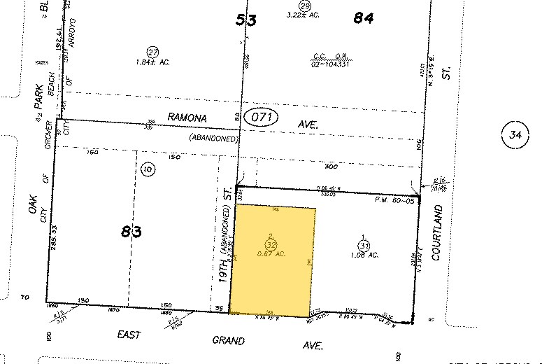 1540 E Grand Ave, Arroyo Grande, CA à louer - Plan cadastral – Image 2 sur 2
