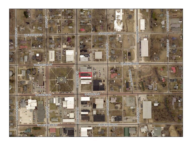 118-122 N. Detroit St., Lagrange, IN à vendre - Aérien – Image 3 sur 3