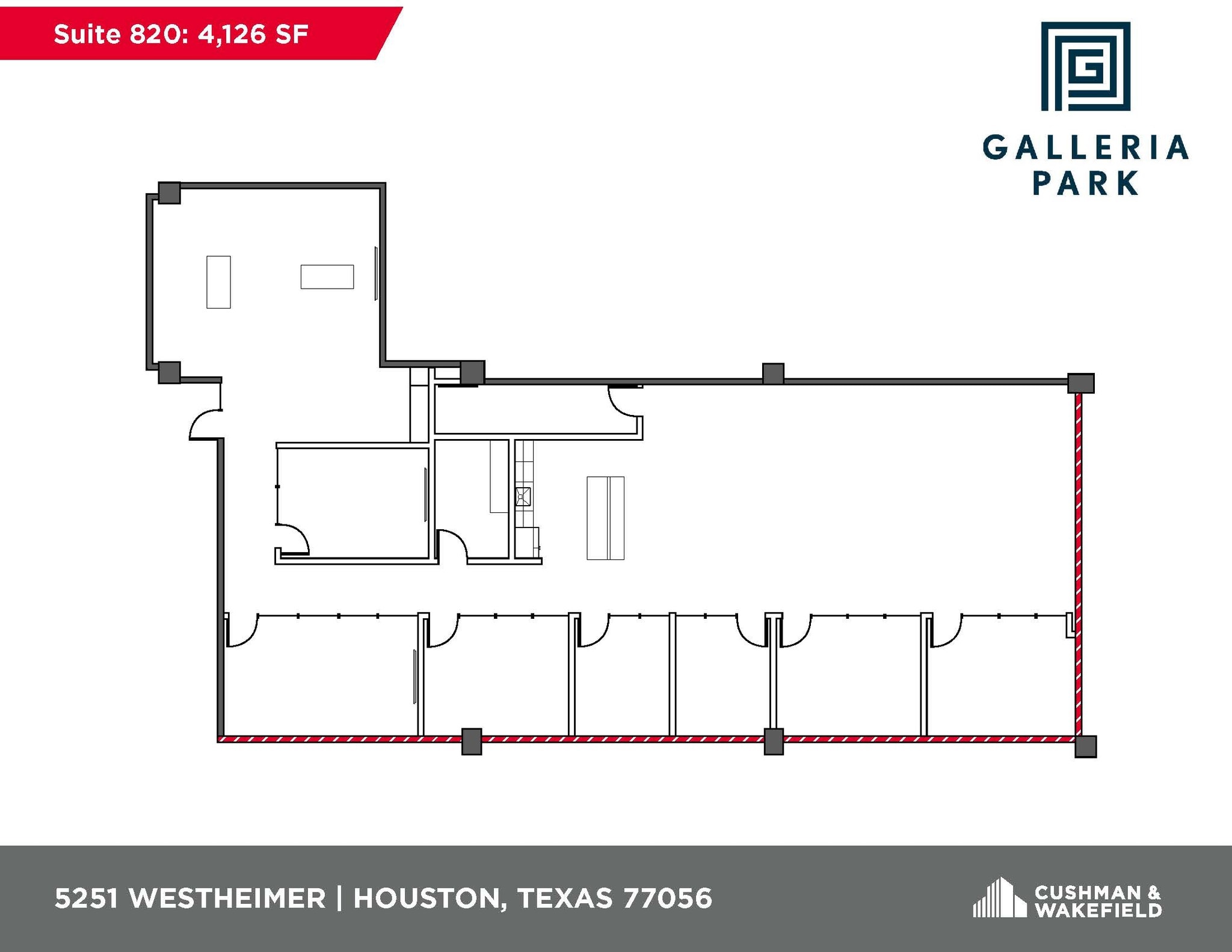 5251 Westheimer Rd, Houston, TX à louer Plan d’étage– Image 1 sur 1