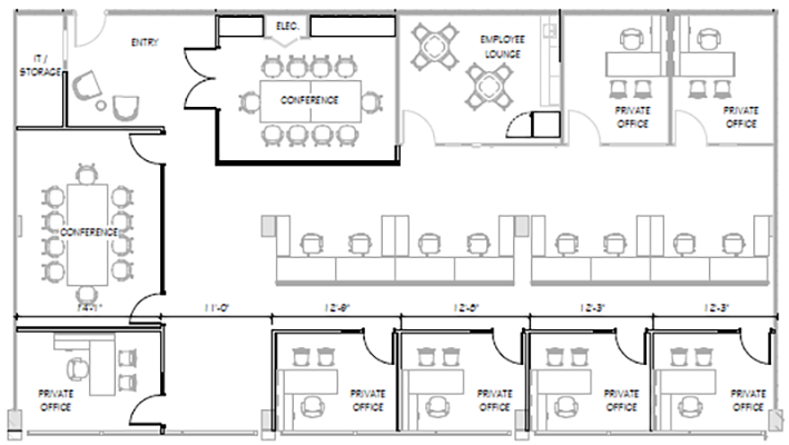 1120 E Kennedy Blvd, Tampa, FL 33602 - Lot 235 -  - Plan d’étage - Image 1 of 1