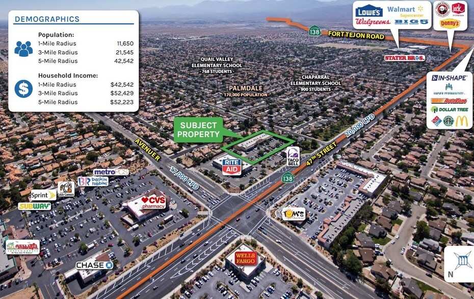 37926 47th St E, Palmdale, CA à louer - Aérien – Image 2 sur 3