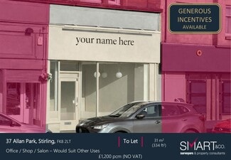Plus de détails pour 31-37 Allan Park, Stirling - Local commercial à louer