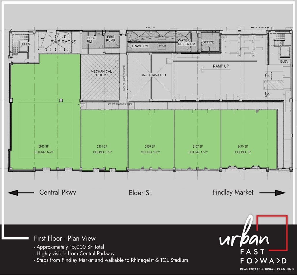 1815 Logan St, Cincinnati, OH à louer Plan d’étage– Image 1 sur 1