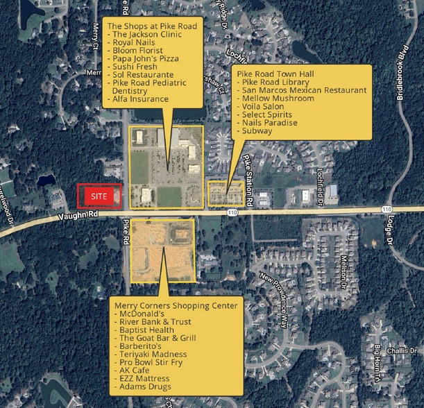 1316 Old Pike Rd, Pike Road, AL à louer - Aérien – Image 2 sur 2