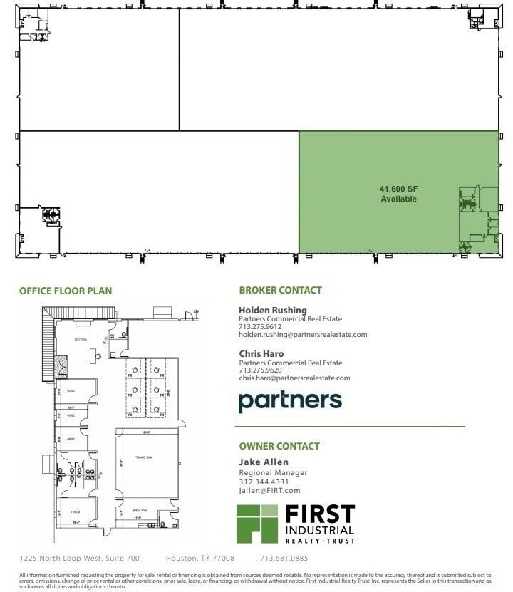 611 E Sam Houston Pky S, Pasadena, TX à louer Plan d’étage– Image 1 sur 1