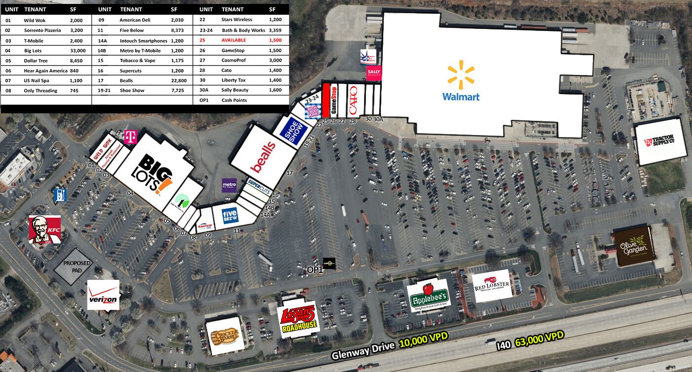 1008 Crossroads Dr, Statesville, NC à louer Plan de site– Image 1 sur 1