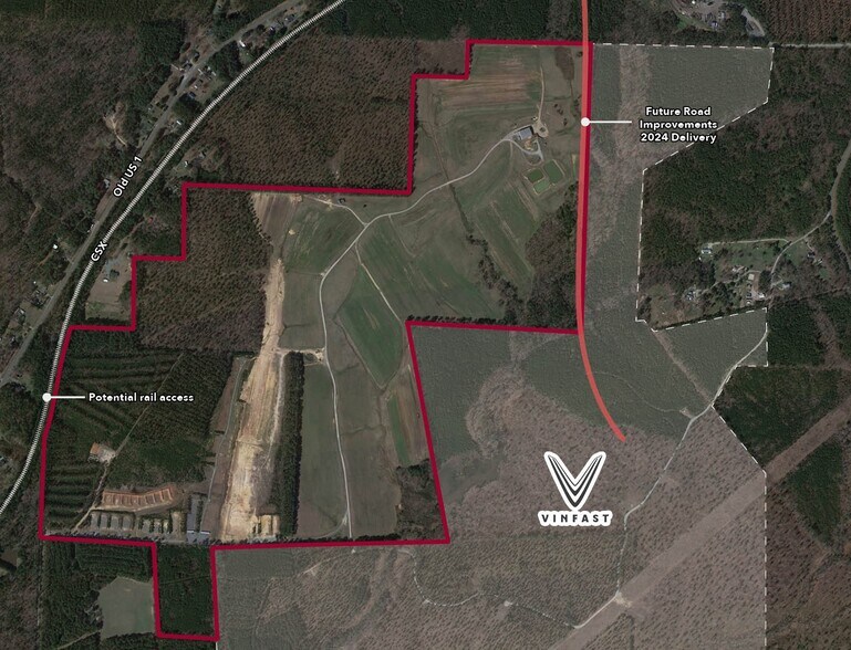 960 Christian Chapel Church, New Hill, NC à vendre - Aérien – Image 2 sur 2