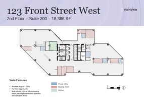 123 Front St W, Toronto, ON à louer Plan d’étage– Image 1 sur 1