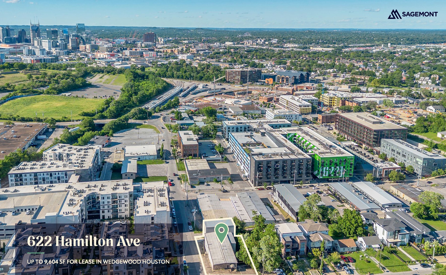 622 Hamilton Ave, Nashville, TN à louer Aérien– Image 1 sur 2