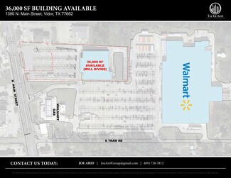 Plus de détails pour 1380 N Main St, Vidor, TX - Local commercial à louer
