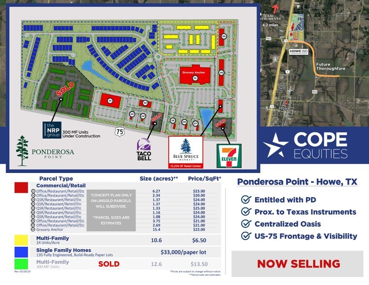 US-75 & Ponderosa Rd, Howe, TX à vendre - Photo de l’immeuble – Image 1 sur 5