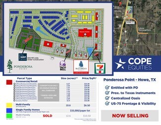 Plus de détails pour US-75 & Ponderosa Rd, Howe, TX - Terrain à vendre