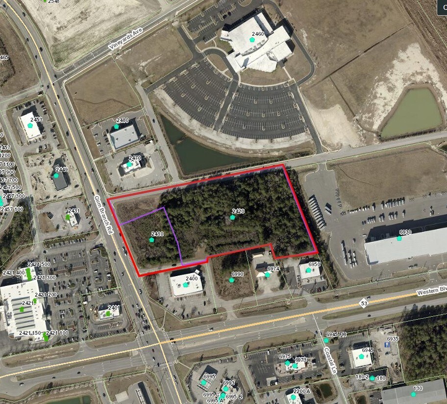 2410-2420 Gum Branch Rd, Jacksonville, NC à vendre Photo de l’immeuble– Image 1 sur 2