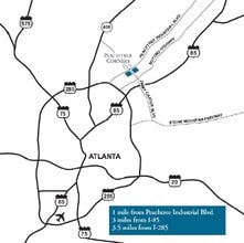6510 Jimmy Carter Blvd, Norcross, GA - Vue aérienne vue de carte