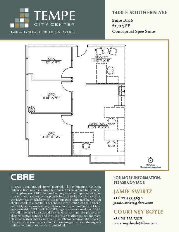 1400 E Southern Ave, Tempe, AZ à louer Plan d’étage– Image 1 sur 1