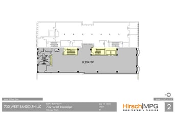 732 W Randolph St, Chicago, IL à louer Plan d’étage– Image 1 sur 1