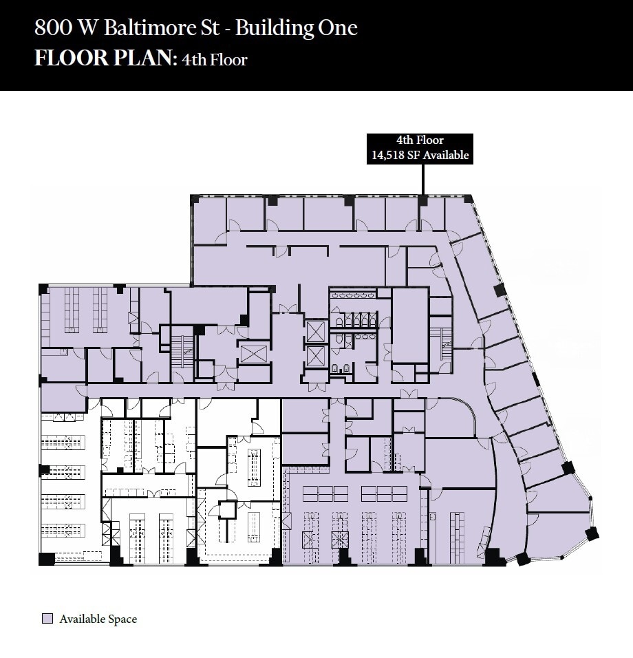 800 W Baltimore St, Baltimore, MD à louer Plan d’étage– Image 1 sur 1