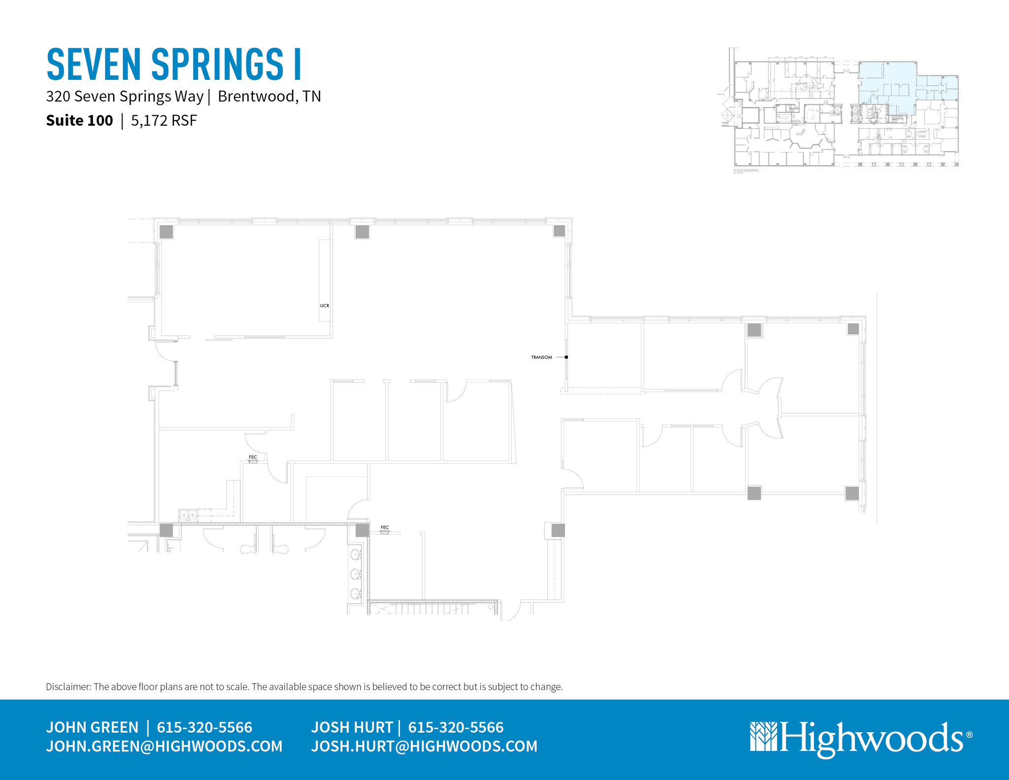 320 Seven Springs Way, Brentwood, TN à louer Plan d’étage– Image 1 sur 1