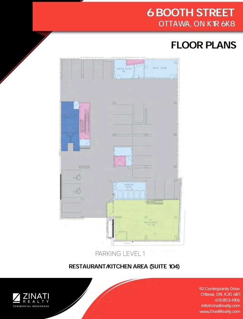 6 Booth St, Ottawa, ON à louer Plan d’étage– Image 1 sur 1