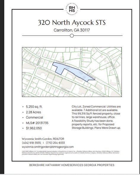 320 N Aycock St, Carrollton, GA à louer - Plan cadastral – Image 3 sur 4