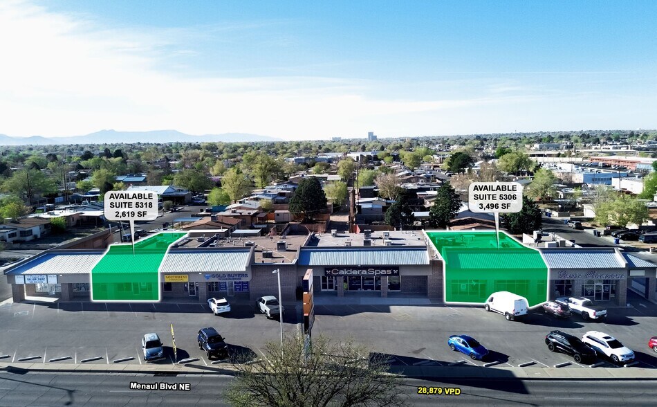 5300-5320 Menaul Blvd NE, Albuquerque, NM à louer - Photo de l’immeuble – Image 3 sur 12