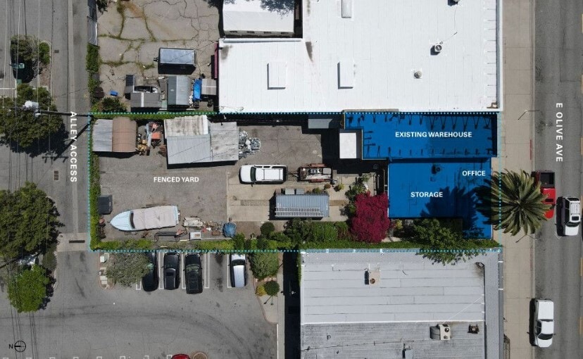 123 E Olive Ave, Monrovia, CA à vendre - Aérien – Image 2 sur 3