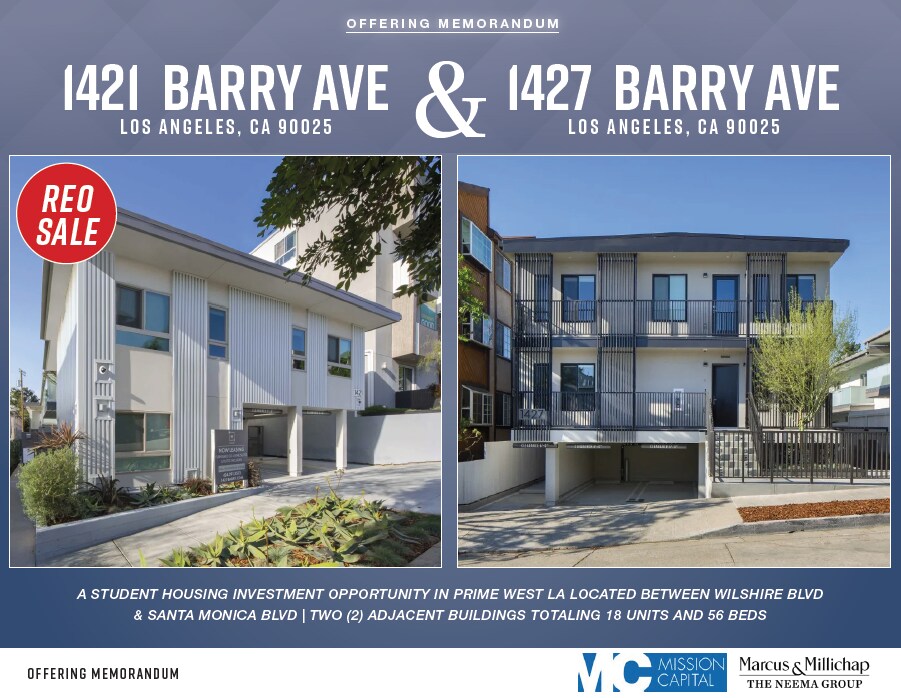 1421 & 1427 Barry Avenue portefeuille de 2 biens à vendre sur LoopNet.fr Photo principale– Image 1 sur 22