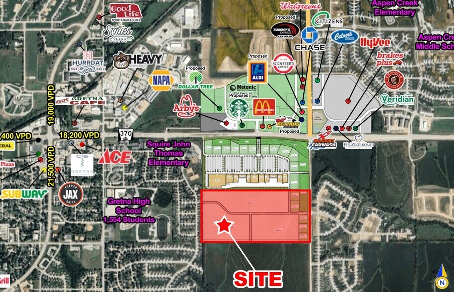 Hwy 370 & S 192nd St, Gretna, NE à vendre - Photo principale – Image 1 sur 5