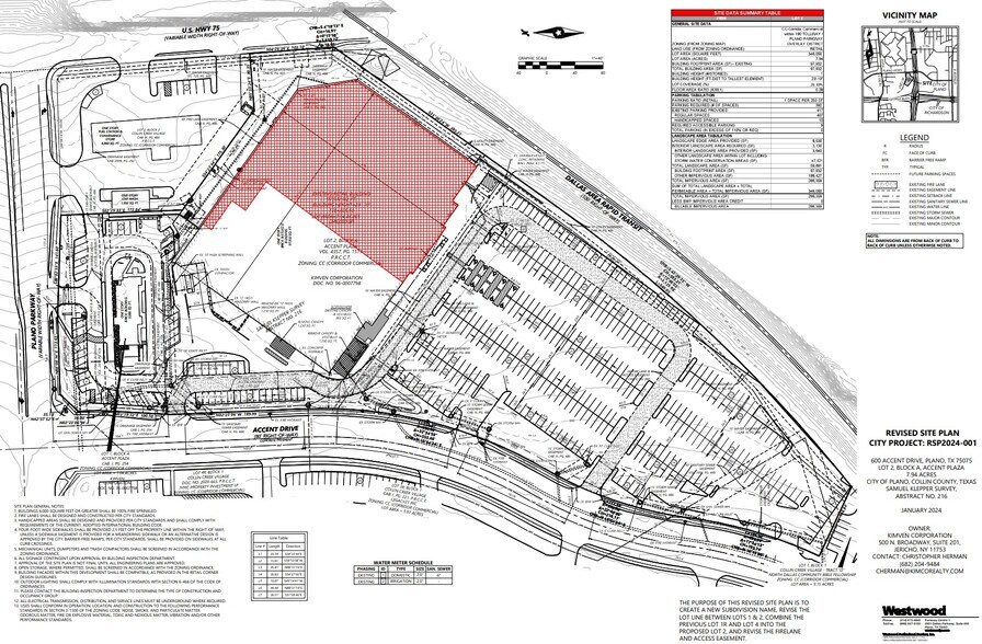 600 Accent Dr, Plano, TX à louer - Plan de site – Image 3 sur 3
