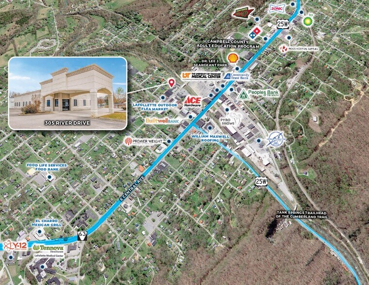 305 River Dr, LaFollette, TN à vendre - Aérien – Image 2 sur 49