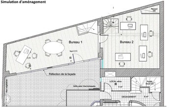 Bureau dans Paris à louer Plan d’étage– Image 2 sur 5