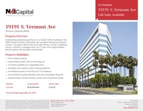 19191 S Vermont Ave, Torrance, CA à louer Plan de site– Image 1 sur 4