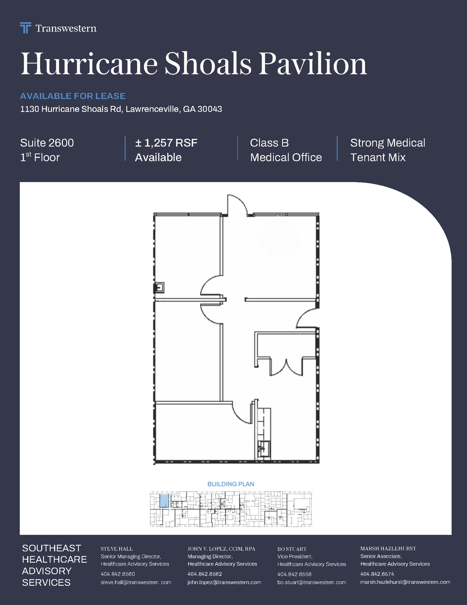 1130 Hurricane Shoals Rd, Lawrenceville, GA à louer Plan d’étage– Image 1 sur 1