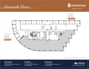 600 Anton Blvd, Costa Mesa, CA à louer Plan d’étage– Image 1 sur 1