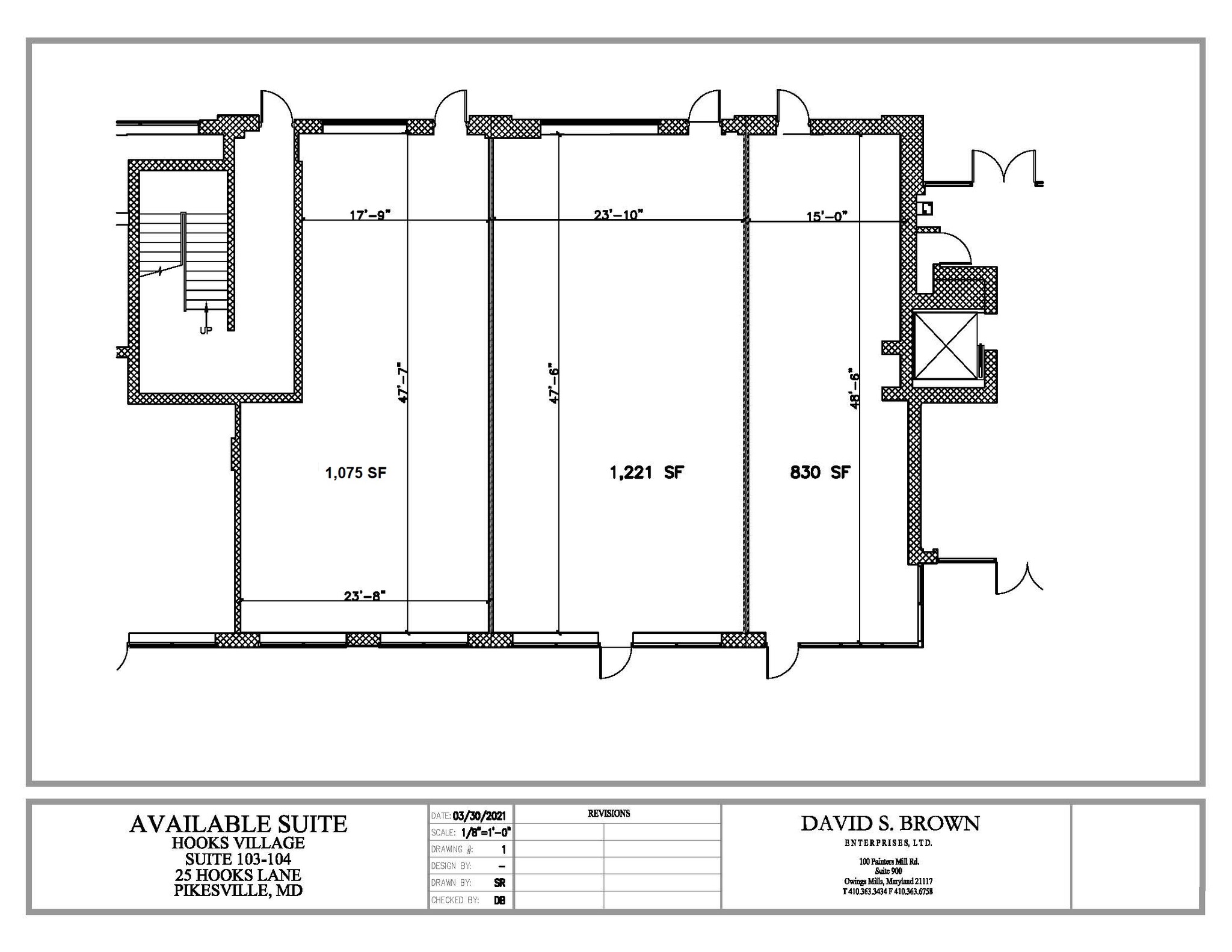 25 Hooks Ln, Pikesville, MD à louer Plan d’étage– Image 1 sur 1