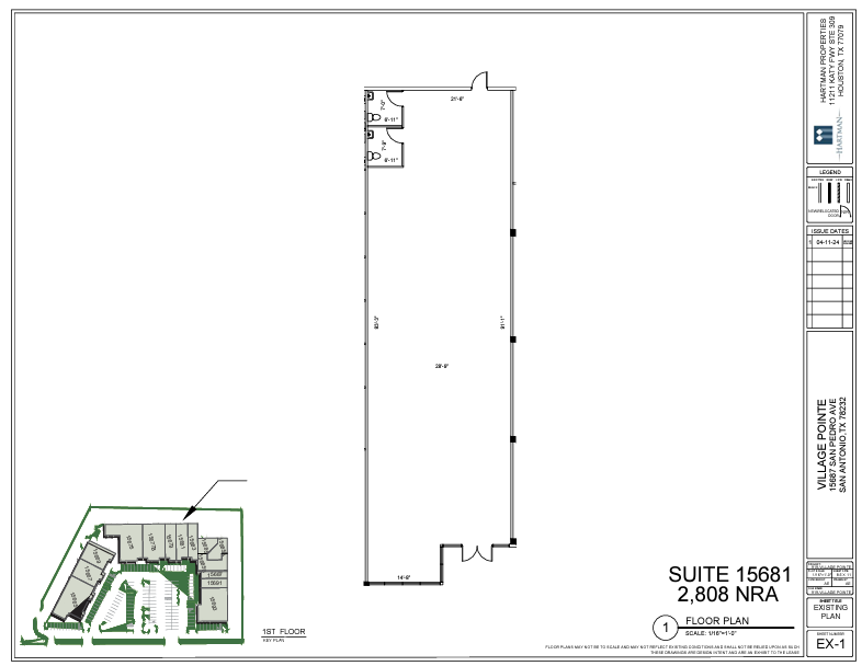 15665-15689 San Pedro Ave, San Antonio, TX à louer Plan d’étage– Image 1 sur 1