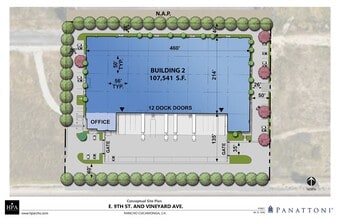 9th St & Vineyard Ave, Rancho Cucamonga, CA à louer Plan de site– Image 1 sur 2