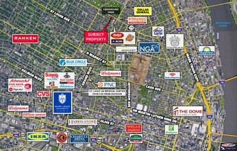 3620-3630 N Spring Ave, Saint Louis, MO - VUE AÉRIENNE  vue de carte