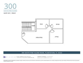 300 S Pine Island Rd, Plantation, FL à louer Plan d’étage– Image 1 sur 1