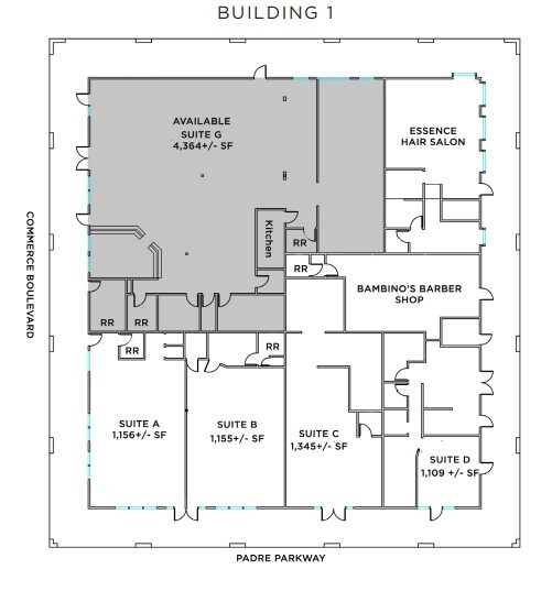 1-5 Padre Pky, Rohnert Park, CA à louer Plan d’étage– Image 1 sur 1