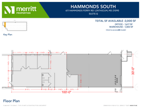 611 Hammonds Ferry Rd, Linthicum, MD à louer Plan d’étage– Image 1 sur 1