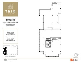 345 N Maple Dr, Beverly Hills, CA à louer Plan d’étage– Image 1 sur 4
