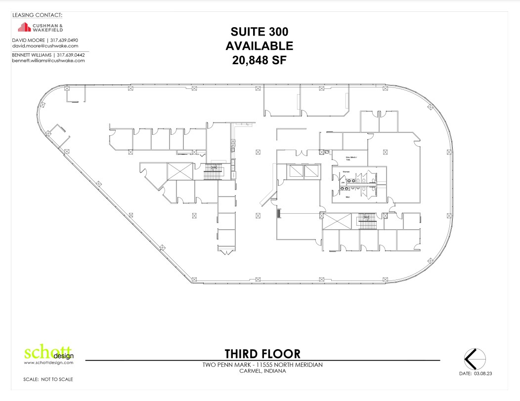 11595 N Meridian St, Carmel, IN à louer Plan d’étage– Image 1 sur 1