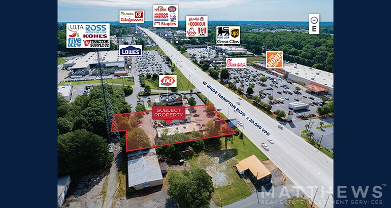1380 - 1378 W WADE HAMPTON BLVD portefeuille de 2 biens à vendre sur LoopNet.fr - Photo de l’immeuble – Image 3 sur 5