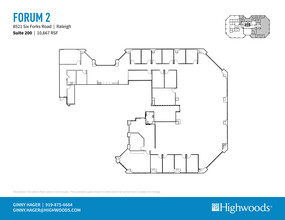 8521 Six Forks Rd, Raleigh, NC à louer Plan d’étage– Image 1 sur 1