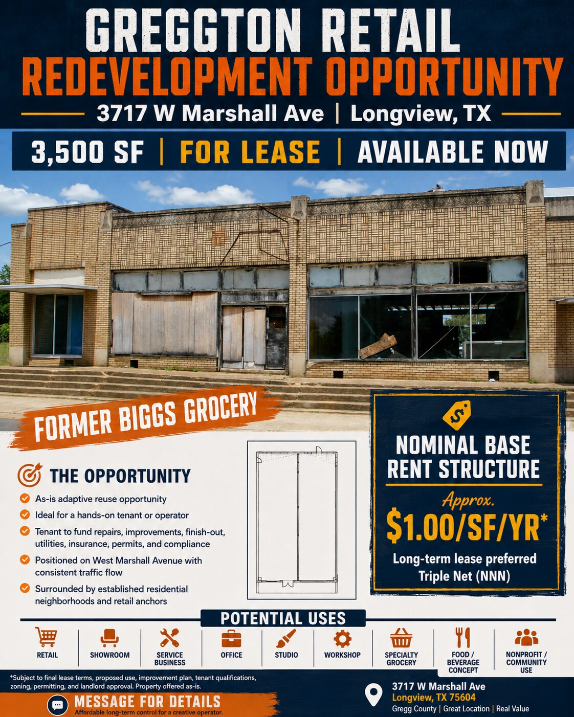 3717 W Marshall Ave, Longview, TX à louer Photo de l’immeuble– Image 1 sur 7