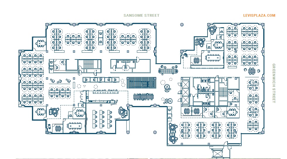 1255 Battery St, San Francisco, CA à louer Plan d’étage– Image 1 sur 1