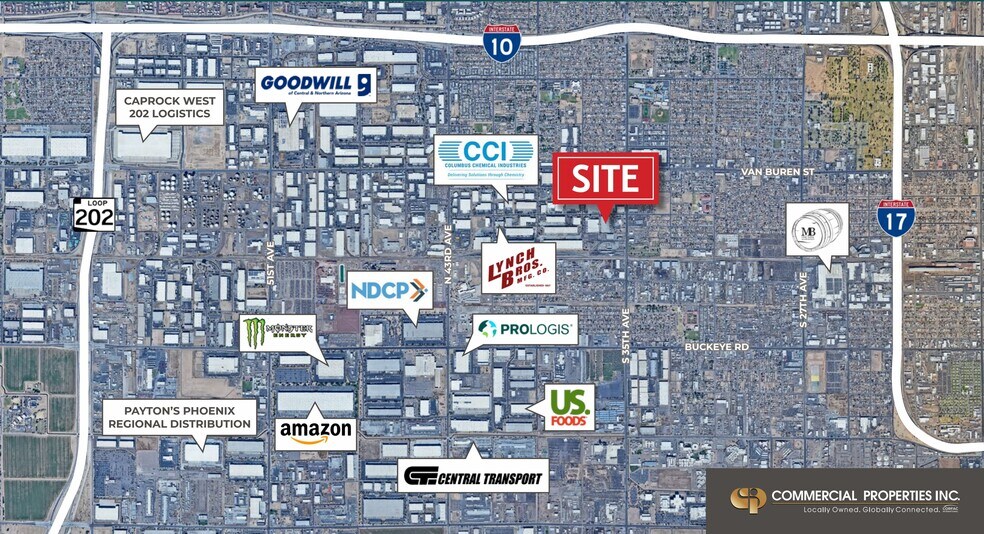 3555 W Washington St, Phoenix, AZ à louer - Plan de site – Image 3 sur 3