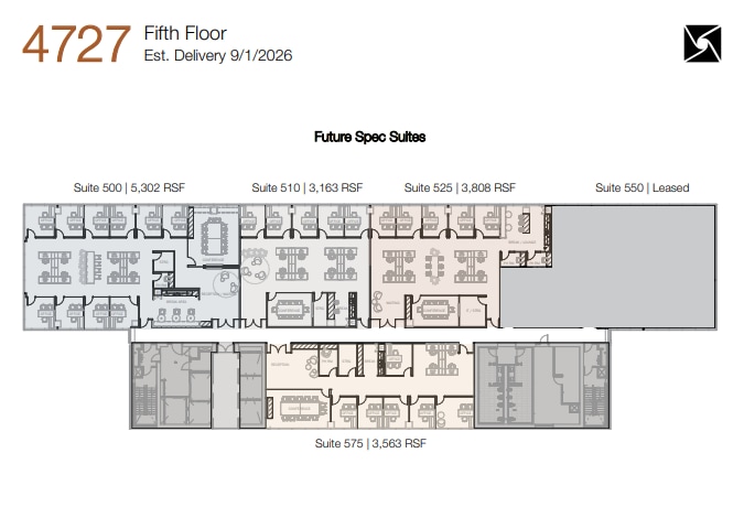 4747 Executive Dr, San Diego, CA à louer Plan d’étage– Image 1 sur 2
