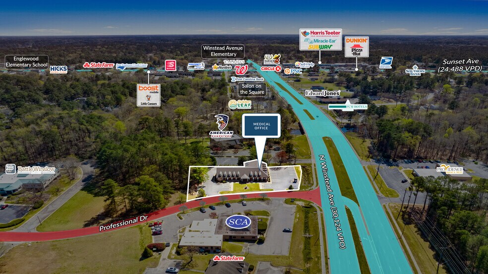 2413-2417 Professional Dr, Rocky Mount, NC à vendre - Photo de l’immeuble – Image 2 sur 6